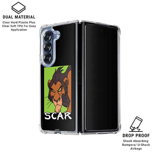 Disney Villains Scar Galaxy Z Fold6 Clear Case