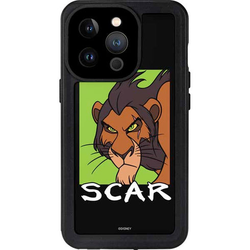 Disney Villains Scar iPhone 15 Pro Waterproof Case