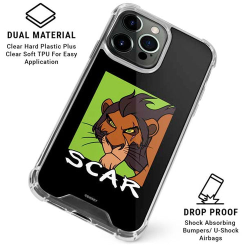 Disney Villains Scar iPhone 16 Pro Max Clear Case