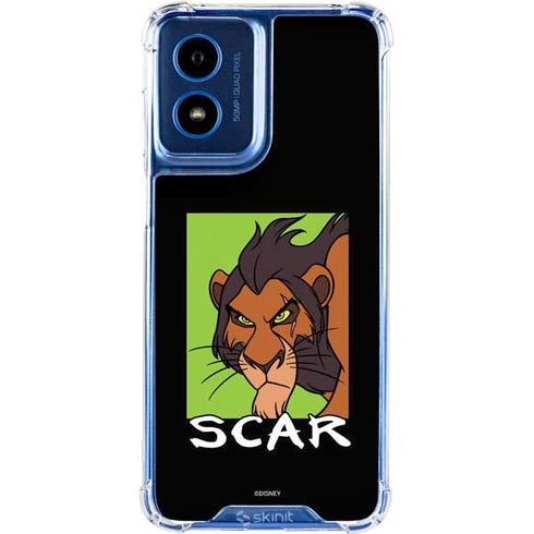 Disney Villains Scar Moto G Play 4G (2024) Clear Case