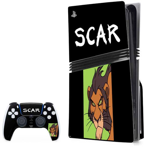 Disney Villains Scar PS5 Pro Disk Bundle Skin