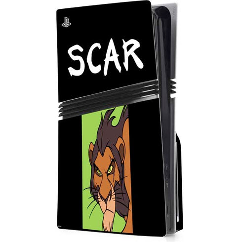 Disney Villains Scar PS5 Pro Disk Console Skin