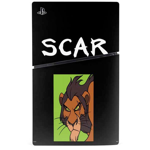 Disney Villains Scar PS5 Slim Digital Edition Console Skin