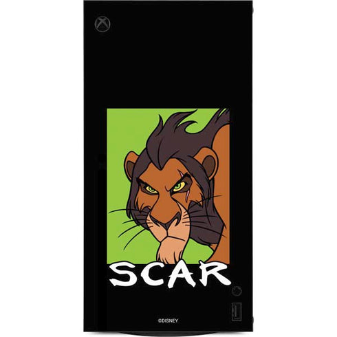 Disney Villains Scar XBox Series X Digital Edition Console Skin