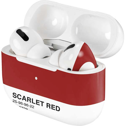 Scarlet Red AirPods Skins
