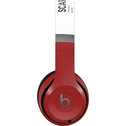 Scarlet Red Beats Solo 4 Wireless Headphones Skin