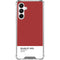 Scarlet Red Galaxy A16 5G Clear Case