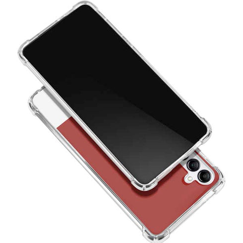 Scarlet Red Galaxy A16 5G Clear Case