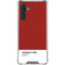 Scarlet Red Galaxy A17 Clear Case