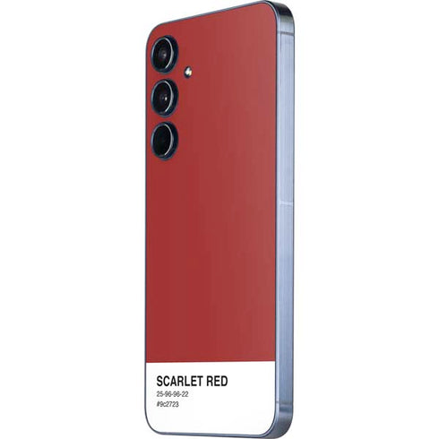 Scarlet Red Galaxy A55 5G Skin