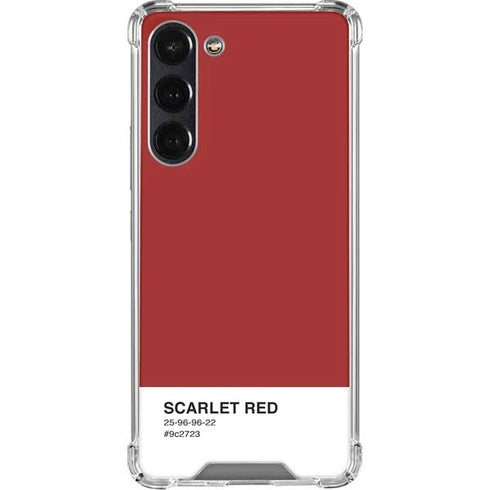 Scarlet Red Galaxy S24 FE Clear Case