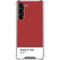 Scarlet Red Galaxy S24 FE Clear Case