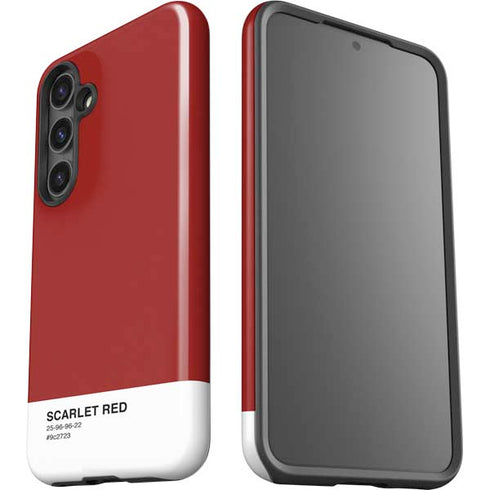 Scarlet Red Galaxy S25 Impact Case