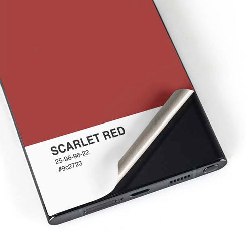 Scarlet Red Galaxy S25 Ultra Skin
