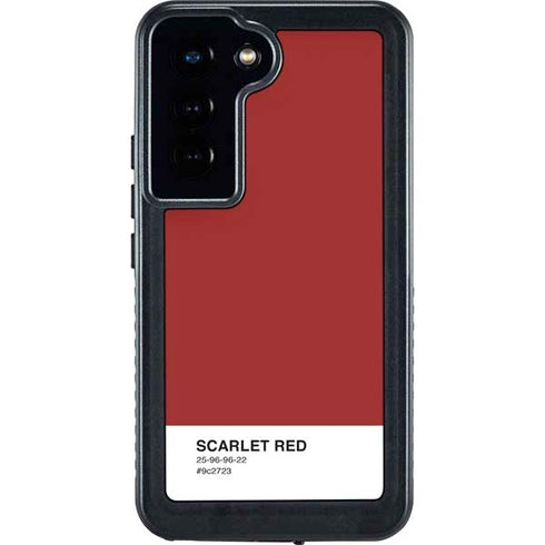 Scarlet Red Galaxy S24 Waterproof Case