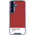 Scarlet Red Galaxy S25 Plus Clear Case