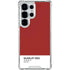 Scarlet Red Galaxy S25 Ultra Clear Case