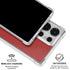 Scarlet Red Galaxy S25 Ultra Clear Case