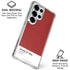 Scarlet Red Galaxy S25 Ultra Clear Case
