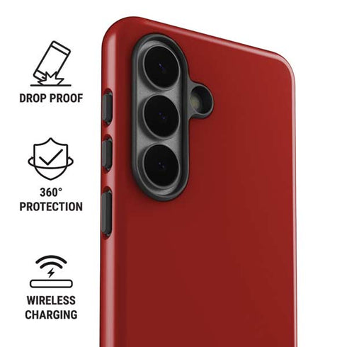 Scarlet Red Galaxy S26 Impact Case