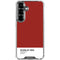 Scarlet Red Galaxy S26 Plus Clear Case