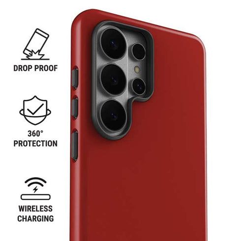 Scarlet Red Galaxy S26 Ultra Impact Case