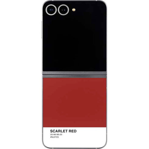 Scarlet Red Galaxy Z Flip6 Skin