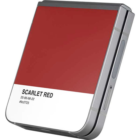 Scarlet Red Galaxy Z Flip6 Skin