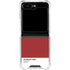 Scarlet Red Galaxy Z Flip6 Clear Case