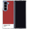 Scarlet Red Galaxy Z Fold5 5G Clear Case