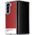 Scarlet Red Galaxy Z Fold5 5G Clear Case