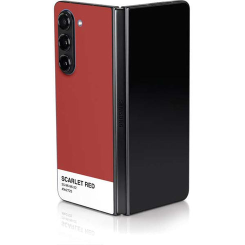Scarlet Red Galaxy Z Fold5 5G Skin