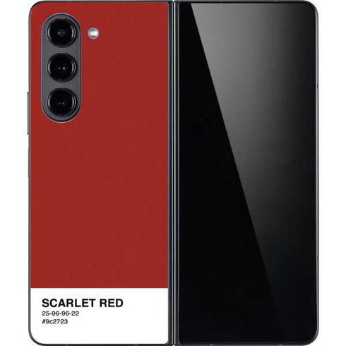 Scarlet Red Galaxy Z Fold5 5G Skin