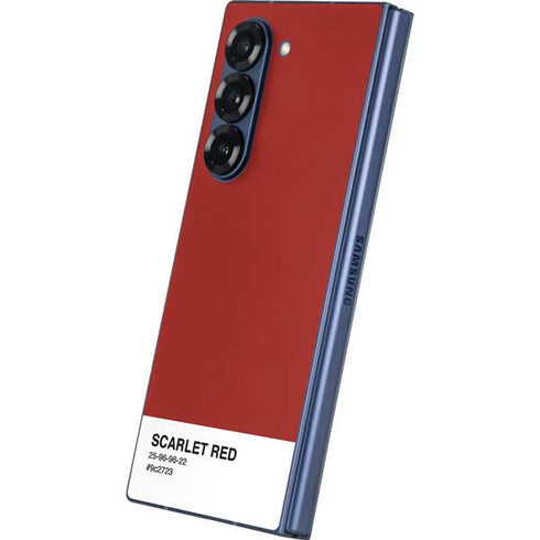 Scarlet Red Galaxy Z Fold6 Skin