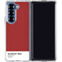 Scarlet Red Galaxy Z Fold7 Clear Case