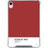 Scarlet Red iPad 11th Gen (2025) Clear Case