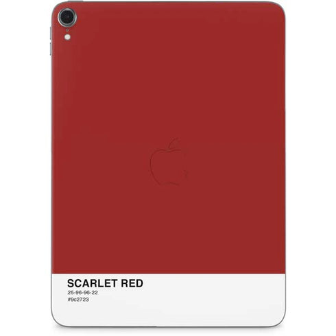 Scarlet Red Apple iPad Pro Skin