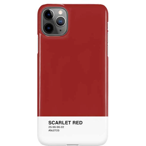 Scarlet Red iPhone Cases