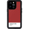 Scarlet Red iPhone 15 Pro Waterproof Case