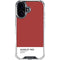 Scarlet Red iPhone 16 Clear Case