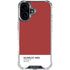 Scarlet Red iPhone 16 Plus Clear Case