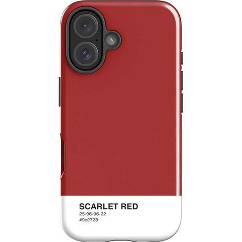 Scarlet Red iPhone 16 Plus Impact Case