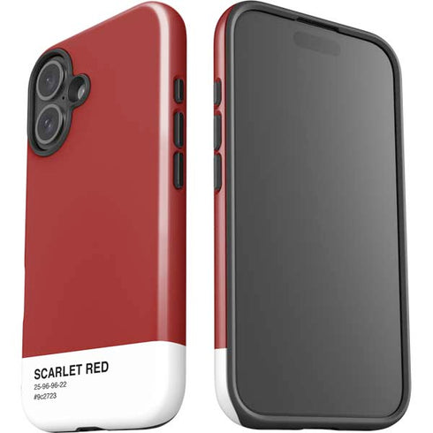 Scarlet Red iPhone 16 Plus Impact Case