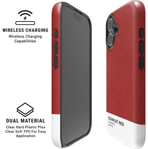 Scarlet Red iPhone 16 Plus Magsafe Impact Case