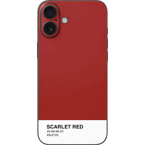 Scarlet Red iPhone 16 Plus Skin