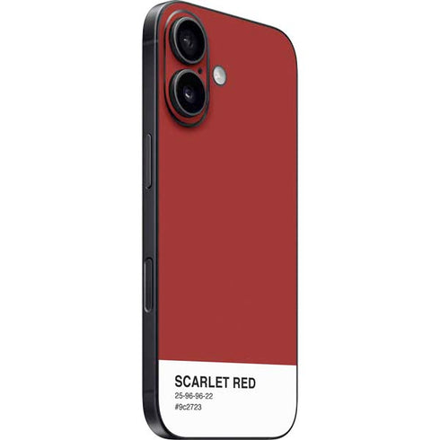 Scarlet Red iPhone 16 Plus Skin