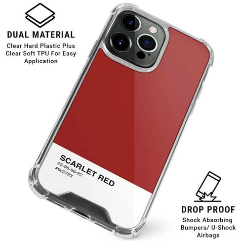 Scarlet Red iPhone 16 Pro Clear Case