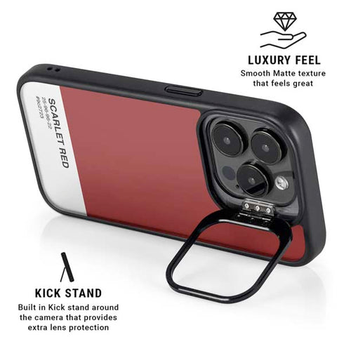 Scarlet Red iPhone 16 Pro Max Kickstand Case