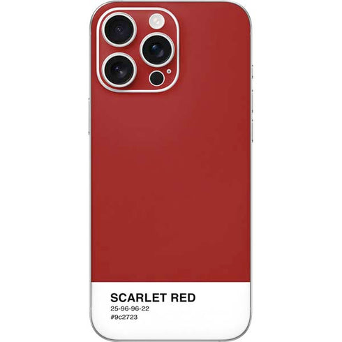 Scarlet Red iPhone 16 Pro Max Skin
