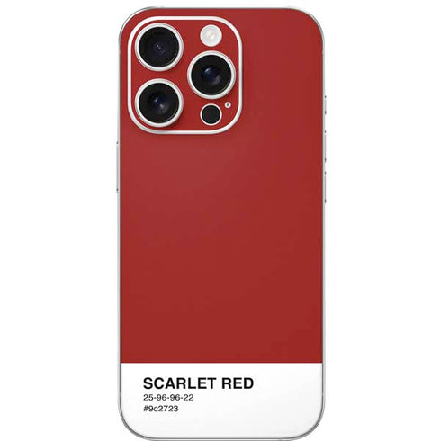 Scarlet Red iPhone 16 Pro Skin